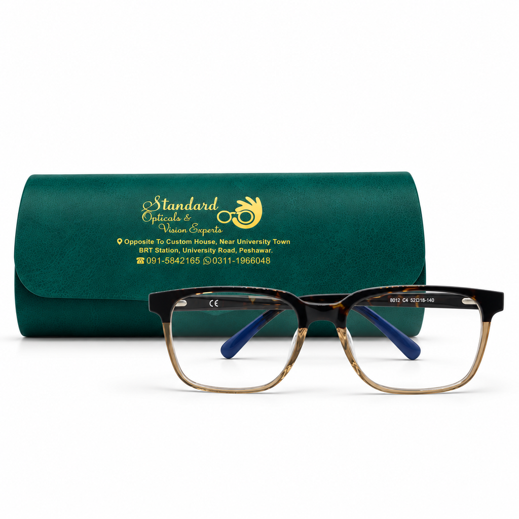 8012 Square Eyeglasses (52-18-140)