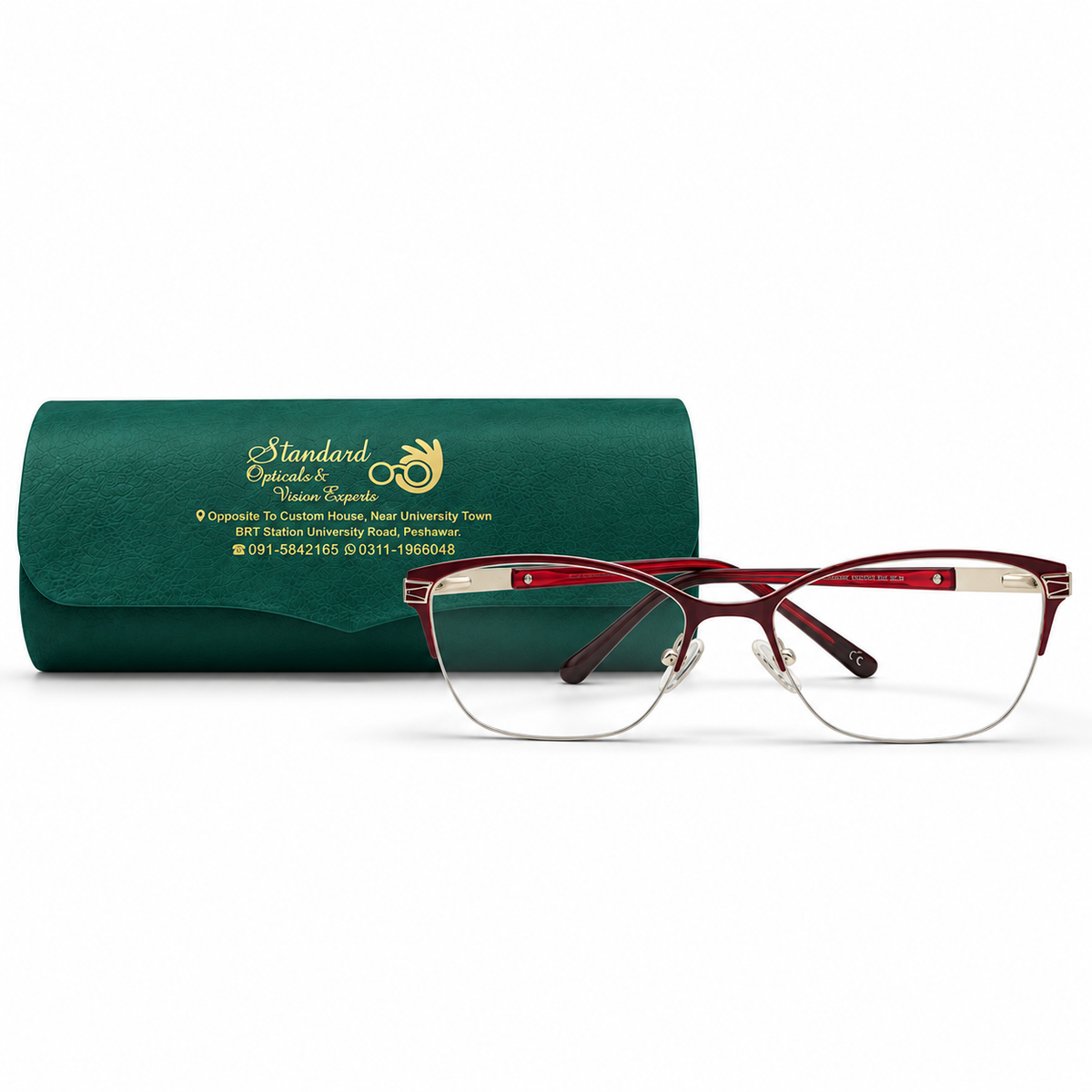 GK7103 Semi-Rimless Eyeglasses (53-17-140)