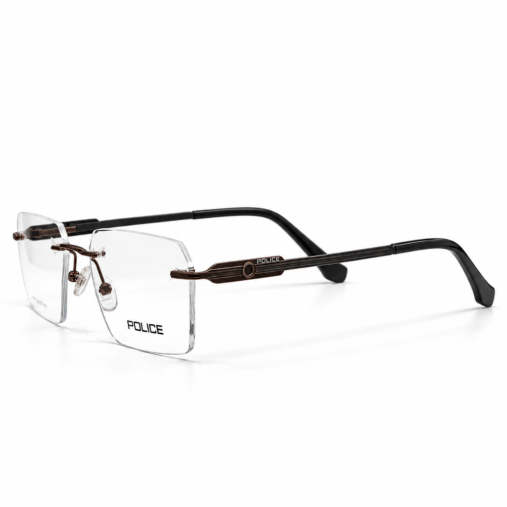 Police 252822 Rimless Eyeglasses (50-17-142)