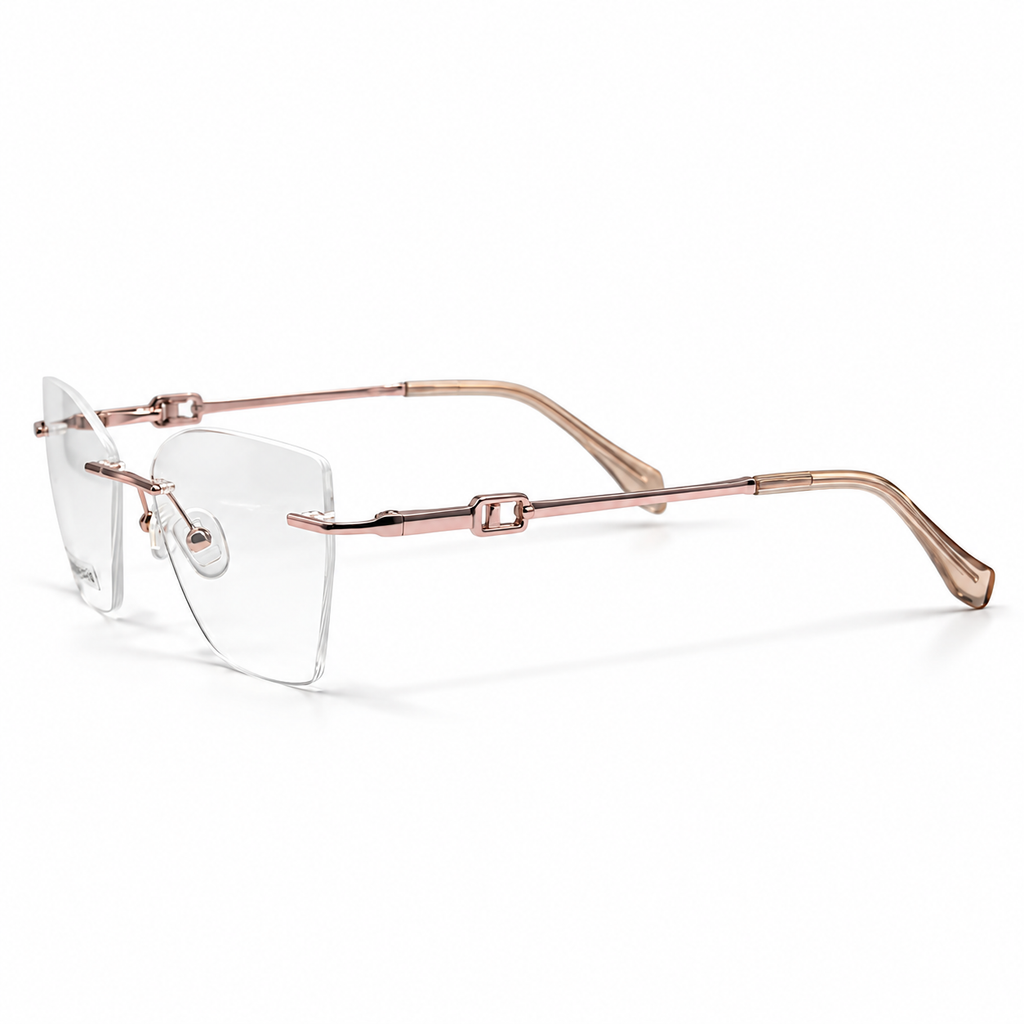 FD86034 Rimless Eyeglasses (53-17-140)