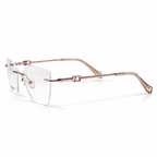 FD86034 Rimless Eyeglasses (53-17-140)