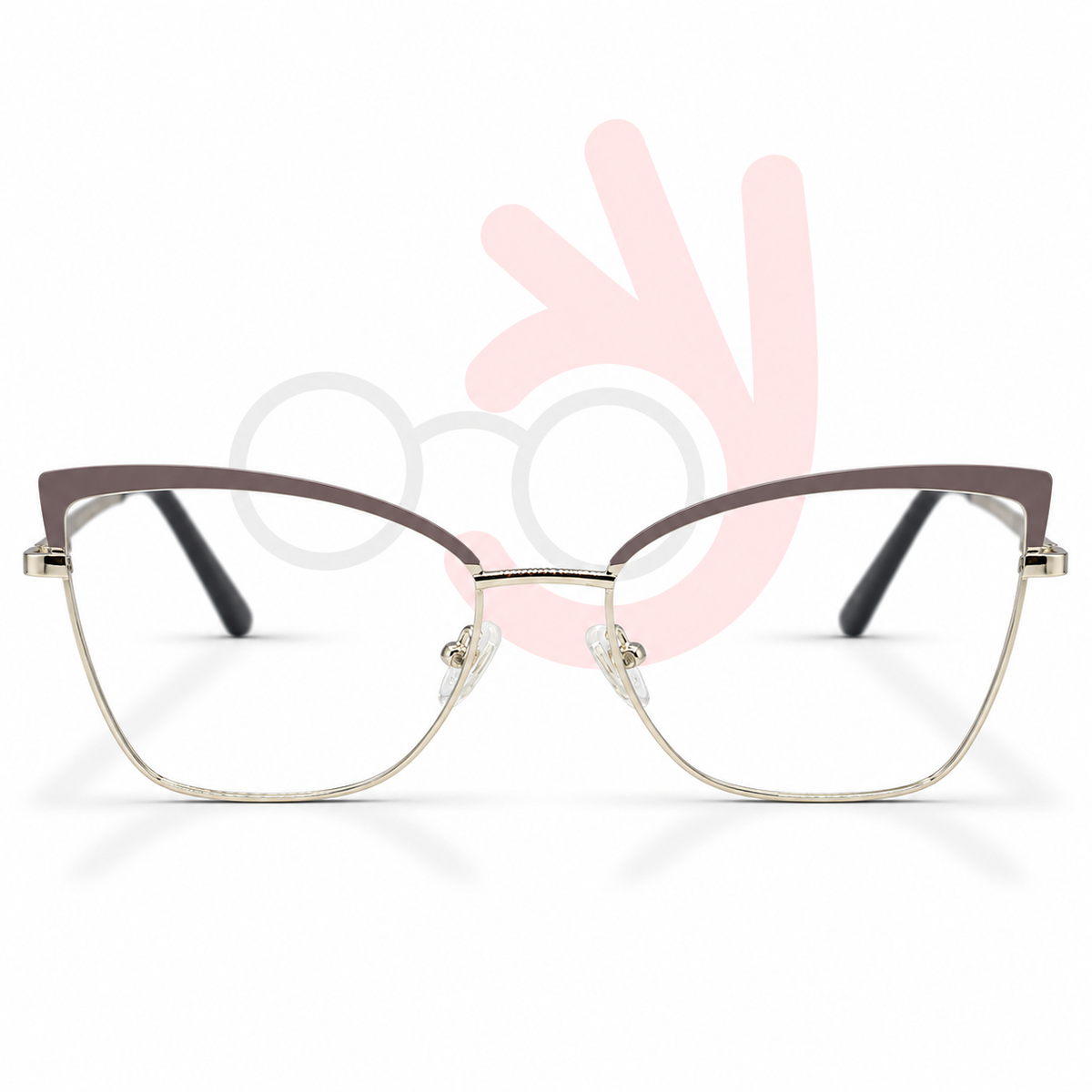 FD8545 Cat-Eye Eyeglasses (55-16-140)