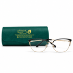 Cat-Eye Browline Eyeglasses (53-17-140)