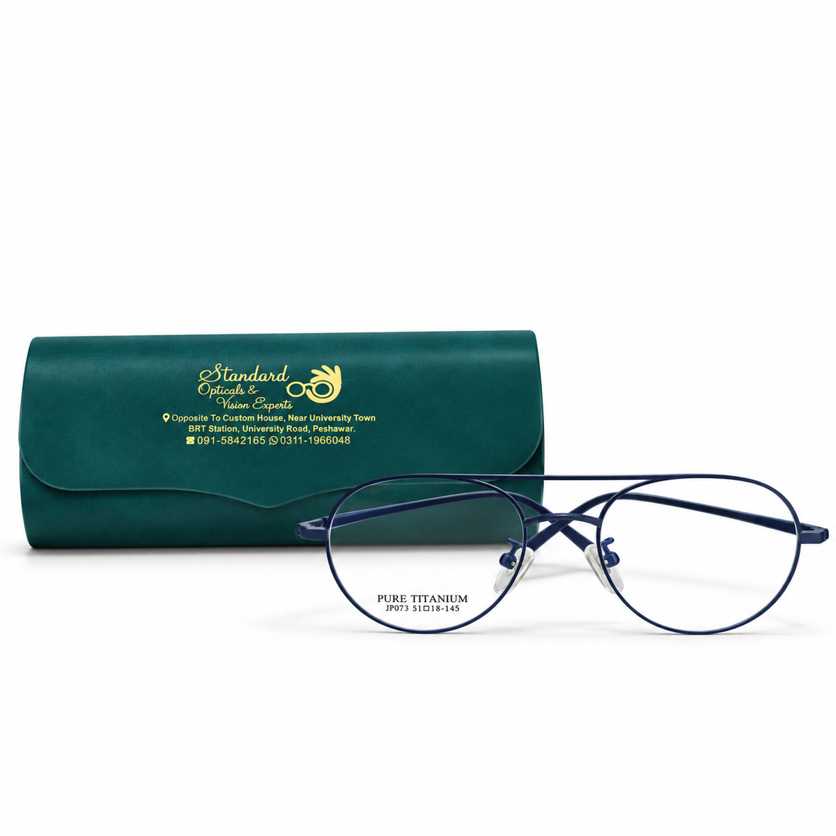 Titanium Aviator JP073 Eyeglasses (51-18-145)
